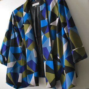 Kasper Mosaic Print Jacket  22W